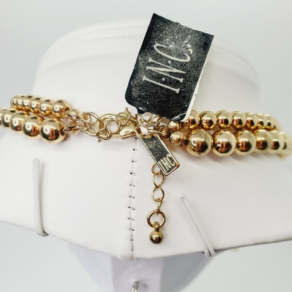 NEW 18" GOLD STONE CRYSTAL TASSELS NECKLACE MACYS - Picture 10 of 10